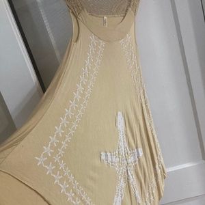Whimsical and fun starfish print sleeveless dress